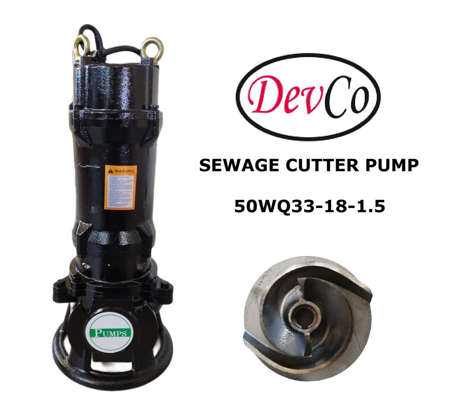 Sewage Cutter Pump 50WQ33-18-1.5 Pompa Celup Air Kotor