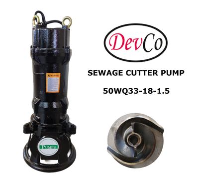 Sewage Cutter Pump 50WQ33-18-1.5 Pompa Celup Air Kotor