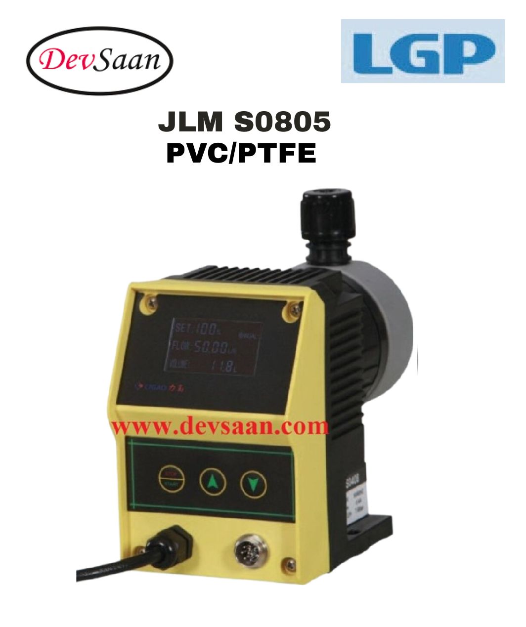 Pompa Dosing Solenoid JLM S0805 PVC Digital Diaphragm Metering Pump
