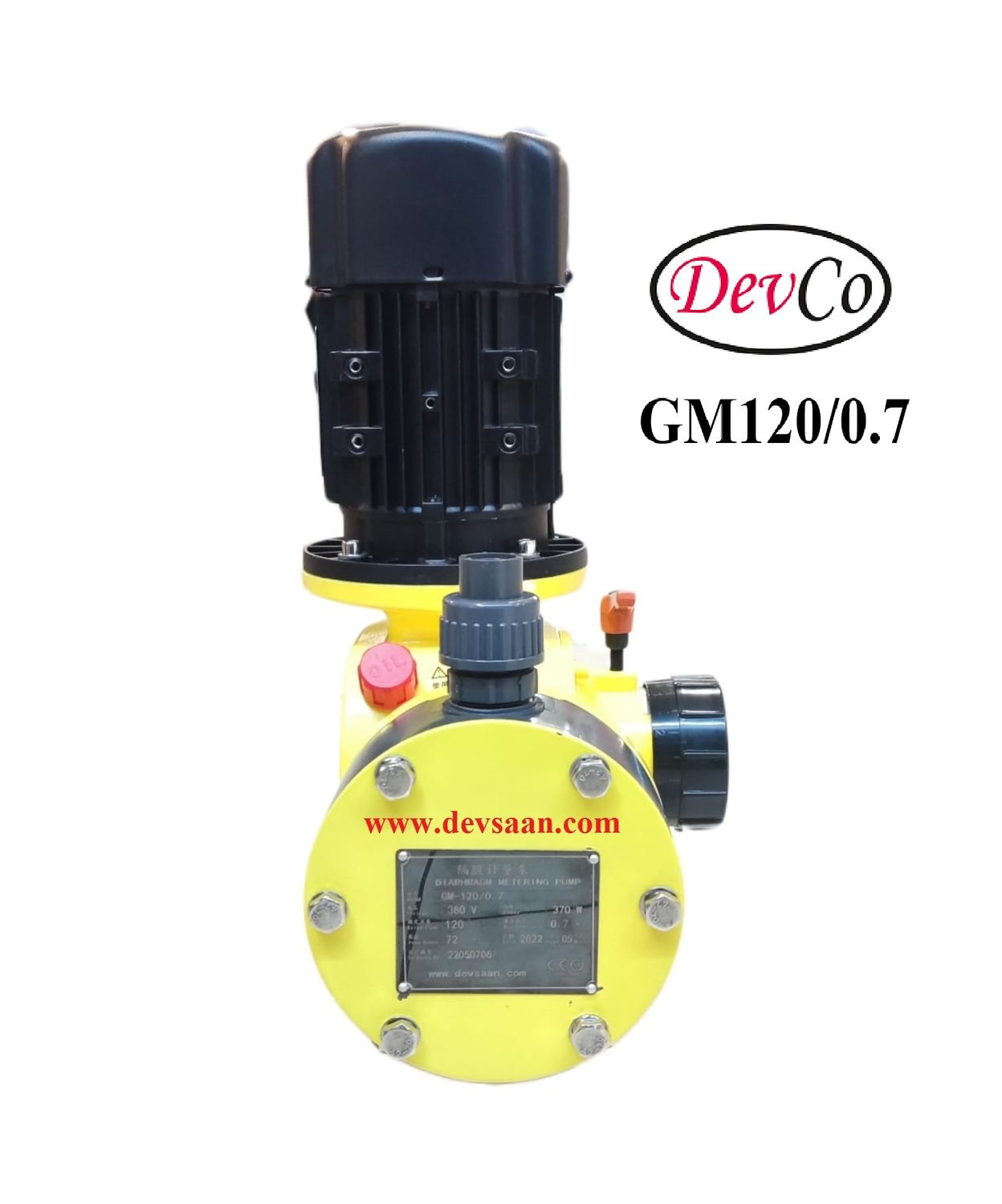 Pompa Dosing GM PVC Mechanical Diaphragm Metering Pump 120 LPH