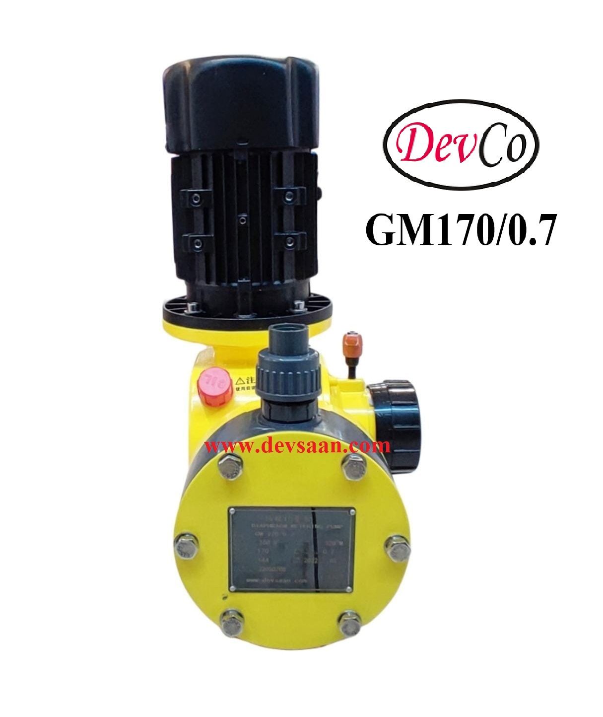 Pompa Dosing GM PVC Mechanical Diaphragm Metering Pump 170 LPH