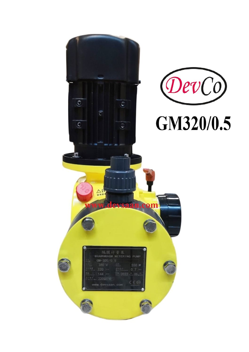 Pompa Dosing GM PVC Mechanical Diaphragm Metering Pump 320 LPH