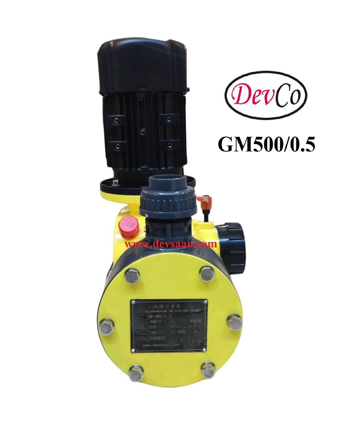 Pompa Dosing GM PVC Mechanical Diaphragm Metering Pump 500 LPH