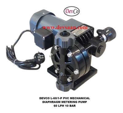 Pompa Dosing L-60-1-P Mechanical Diaphragm Metering Pump Pompa Dosing L-60-1-P Mechanical Diaphragm Metering Pump