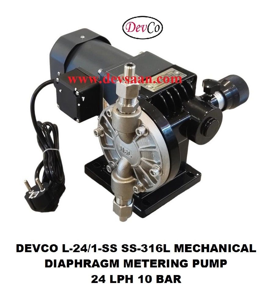 Pompa Dosing L-24-1-SS Mechanical Diaphragm Metering Pump Pompa Dosing L-24-1-SS Mechanical Diaphragm Metering Pump