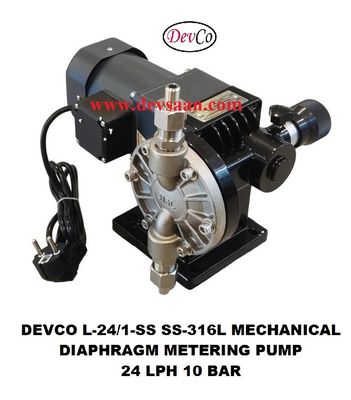 Pompa Dosing L-24-1-SS Mechanical Diaphragm Metering Pump Pompa Dosing L-24-1-SS Mechanical Diaphragm Metering Pump