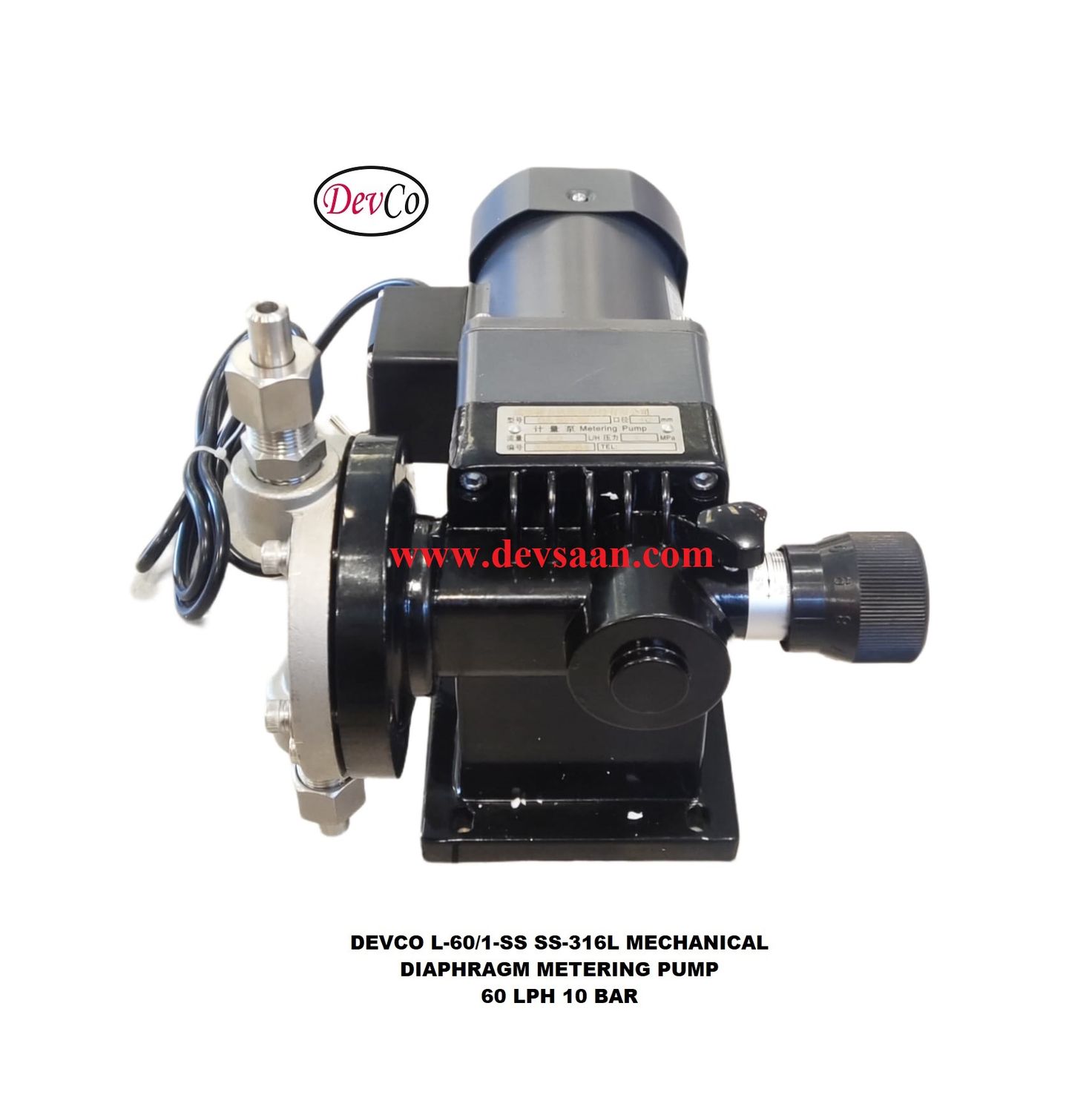 Pompa Dosing L-60-1-SS Mechanical Diaphragm Metering Pump