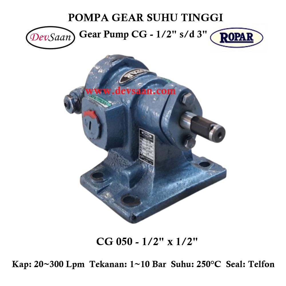 Gear Pump Helikal CG 050 Pompa Roda Gigi
