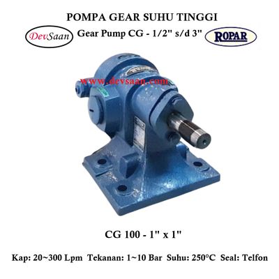 Gear Pump Helikal CG 100 Pompa Roda Gigi
