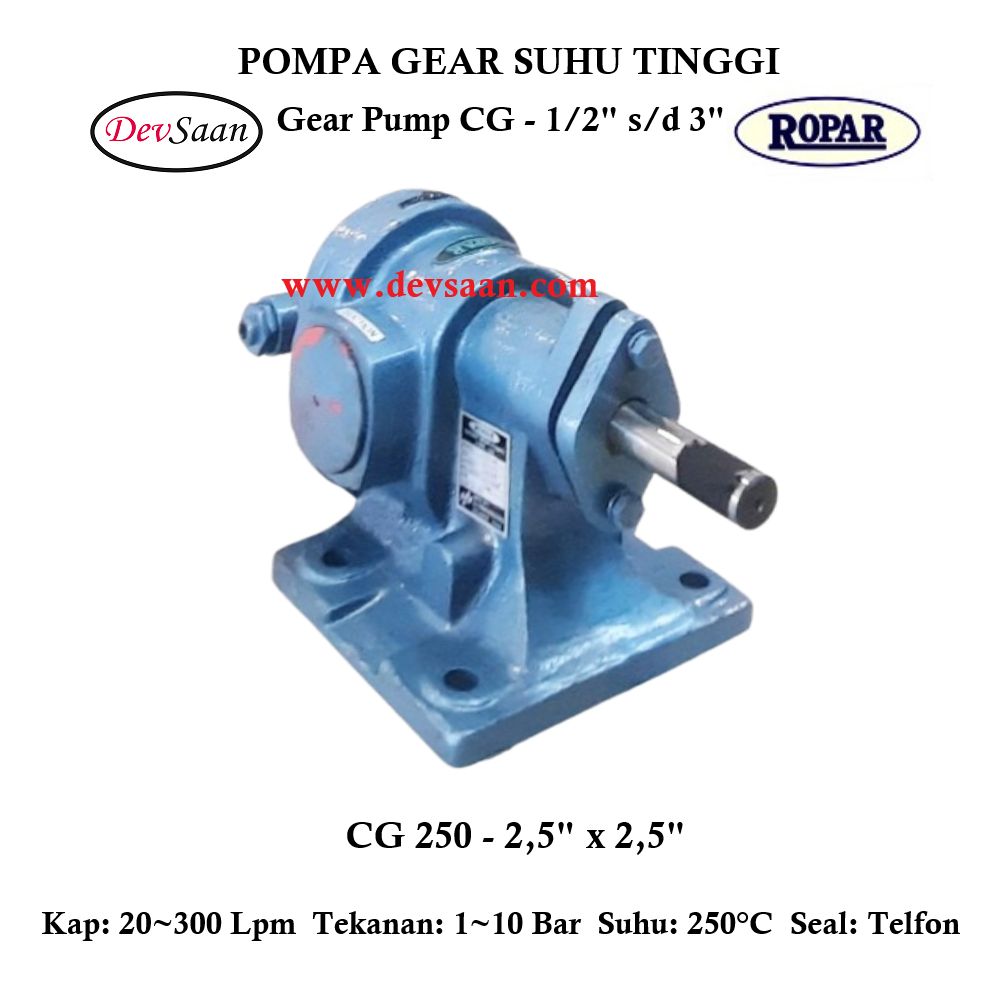 Gear Pump Helikal CG 250 Pompa Roda Gigi