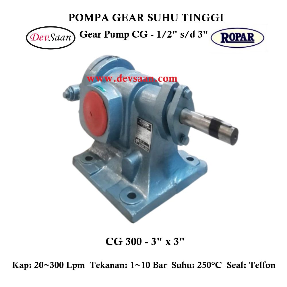 Gear Pump Helikal CG 300 Pompa Roda Gigi