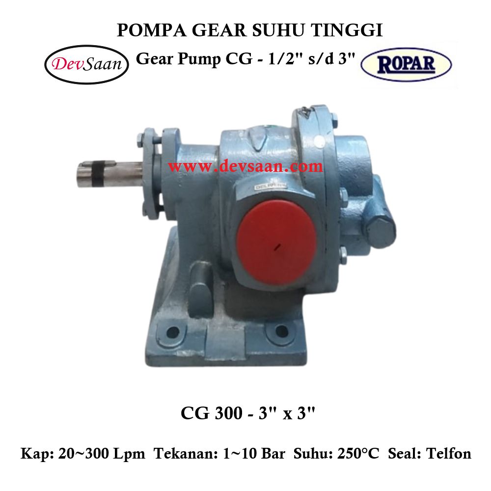 Gear Pump Helikal CG 300 Pompa Roda Gigi