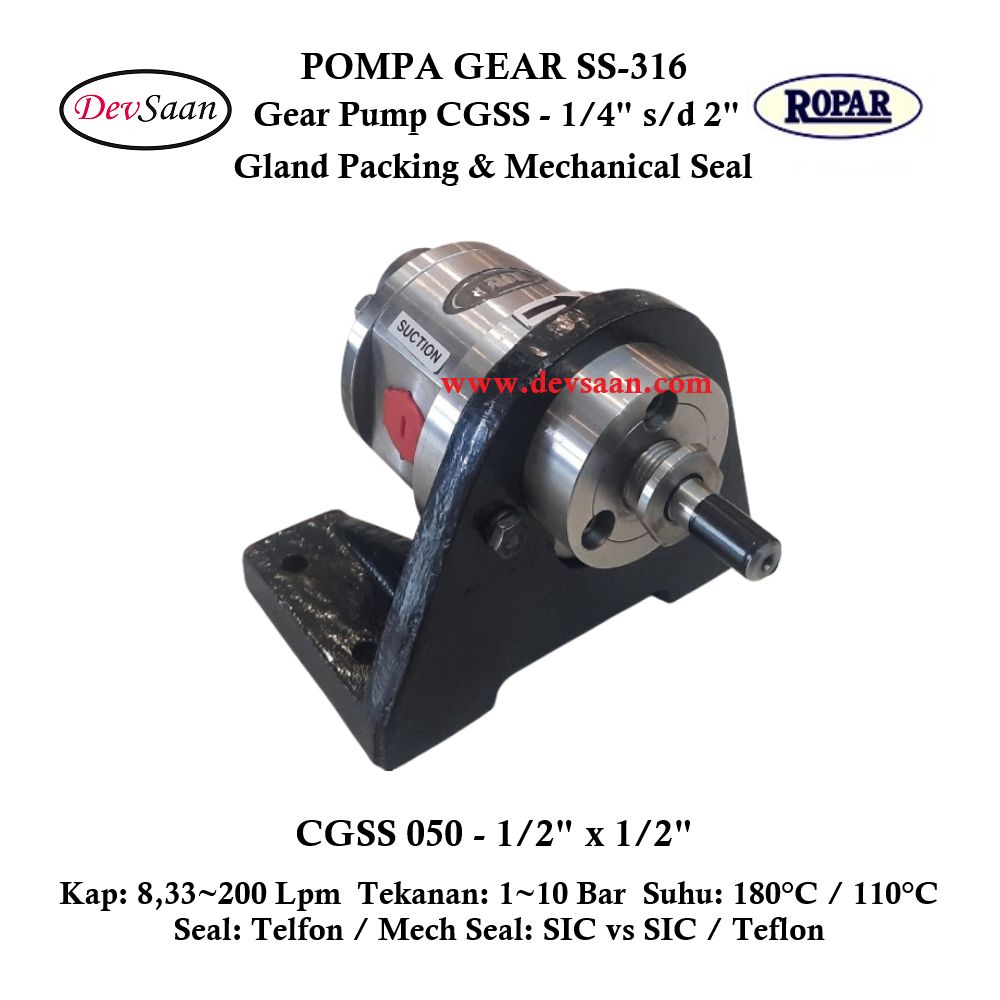 Gear Pump CGSS 050 (GP) Pompa Roda Gigi