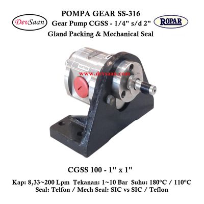 Gear Pump CGSS 100 (GP) Pompa Roda Gigi