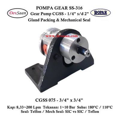 Gear Pump CGSS 075 (MS) Pompa Roda Gigi