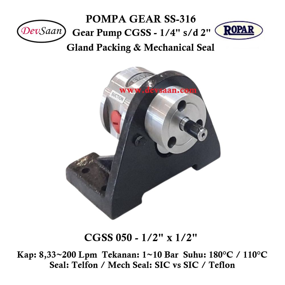 Gear Pump CGSS 050 (MS) Pompa Roda Gigi
