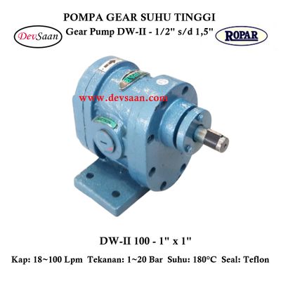 Gear Pump Helikal DW-II 100 Pompa Tekanan Tinggi