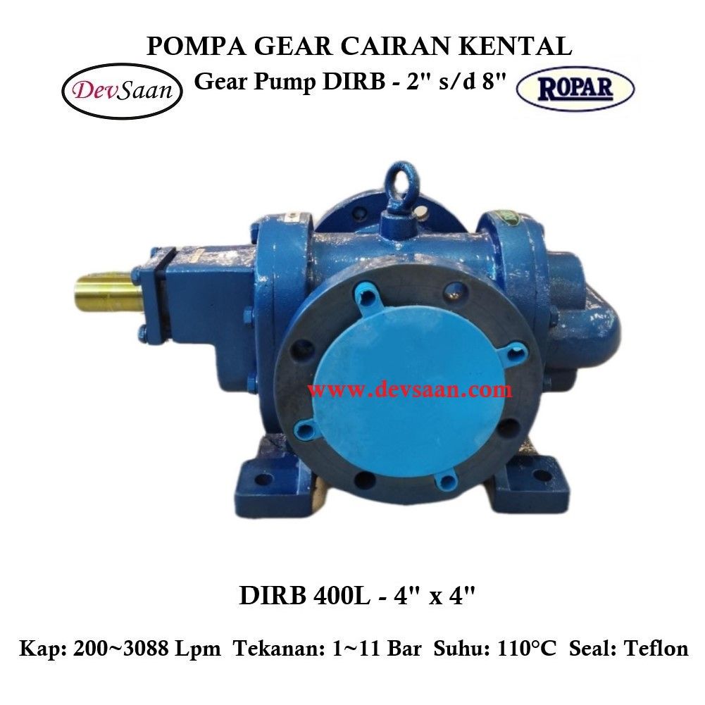 Gear Pump Rotari DIRB 400L Pompa Roda Gigi