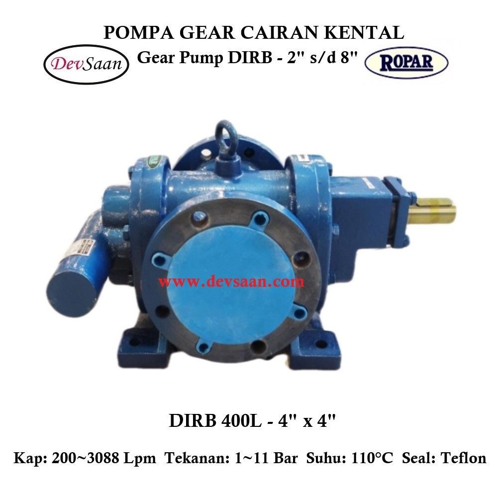 Gear Pump Rotari DIRB 400L Pompa Roda Gigi