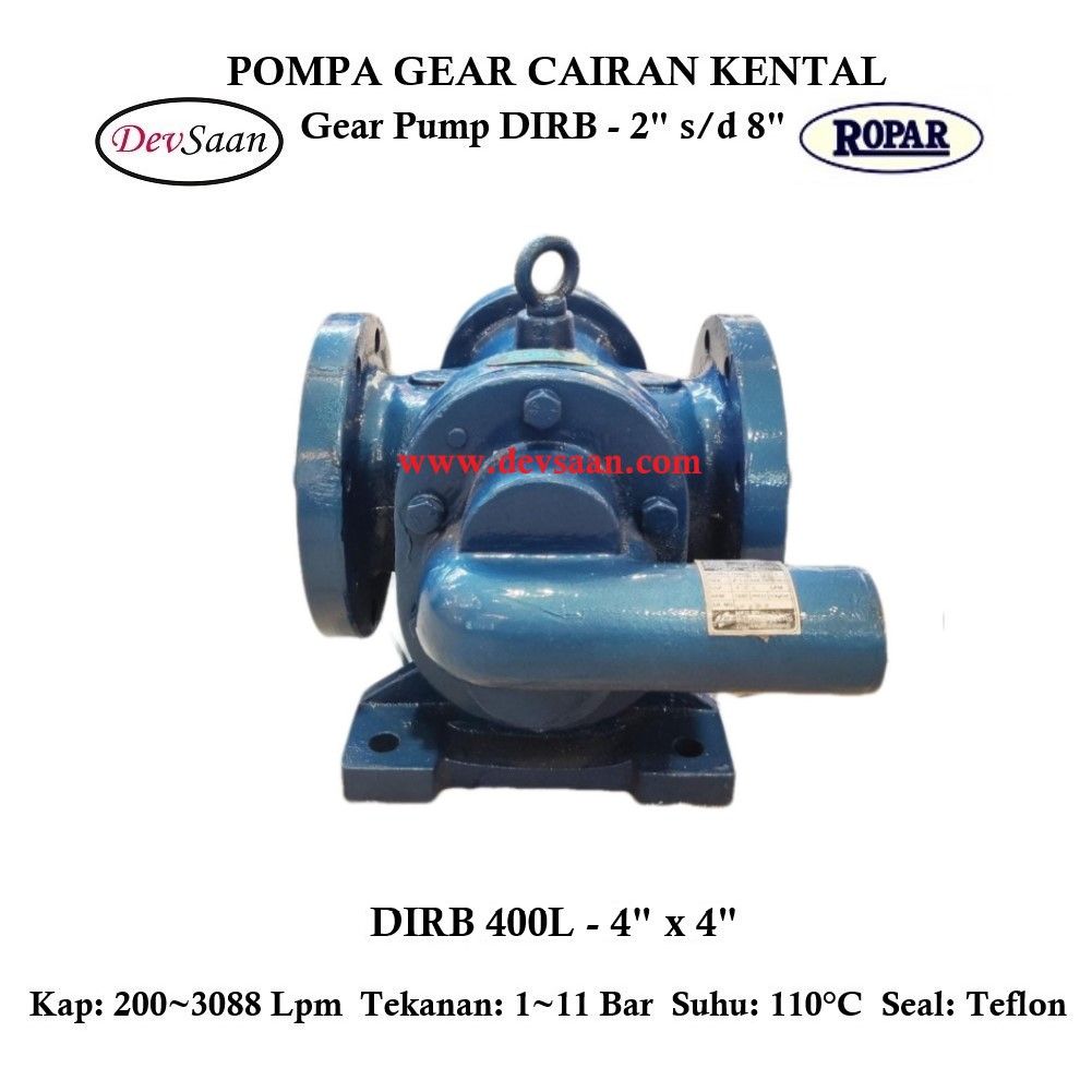 Gear Pump Rotari DIRB 400L Pompa Roda Gigi