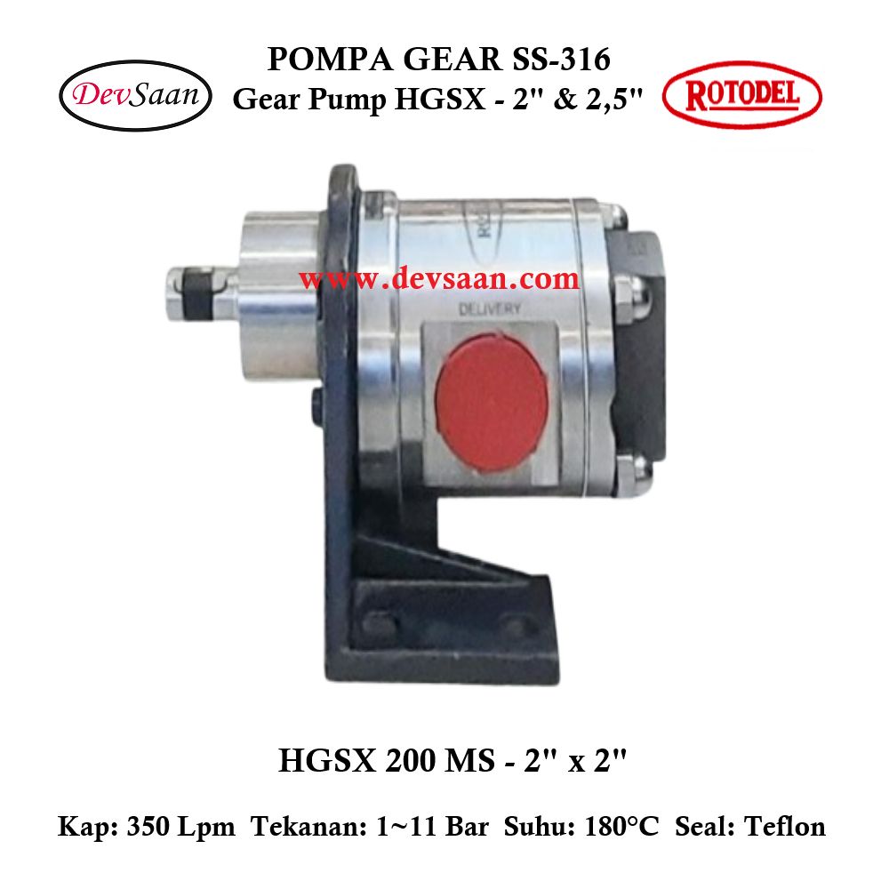 Gear Pump HGSX-200 (MS) Pompa Roda Gigi