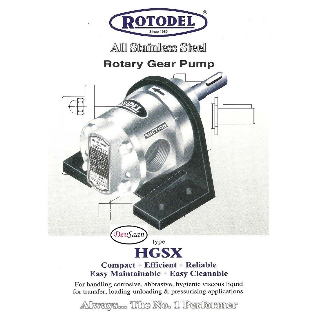 Gear Pump HGSX-250 (GP) Pompa Roda Gigi