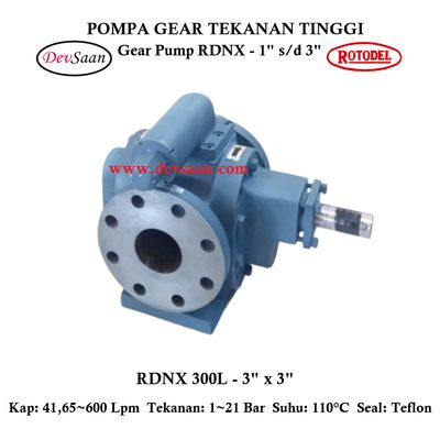 Gear Pump Rotari RDNX 300L Tekanan Tinggi