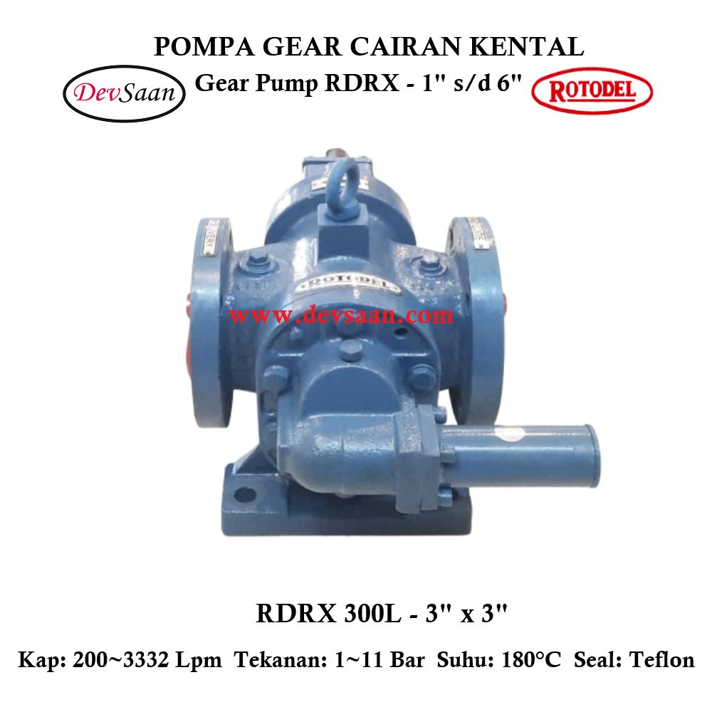 Gear Pump Rotari RDRX 300L Pompa Roda Gigi