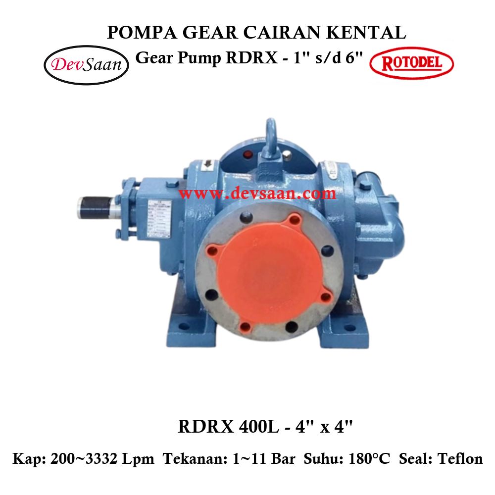 Gear Pump Rotari RDRX 400L Pompa Roda Gigi