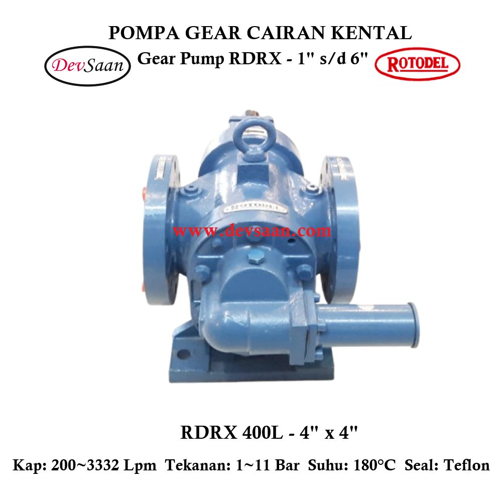 Gear Pump Rotari RDRX 400L Pompa Roda Gigi