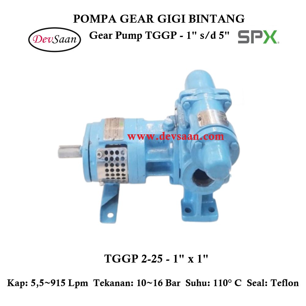 Gear Pump Internal TGGP 2-25 Pompa Gigi Bintang