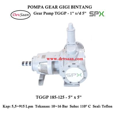 Gear Pump Internal TGGP 185-125 Pompa Gigi Bintang