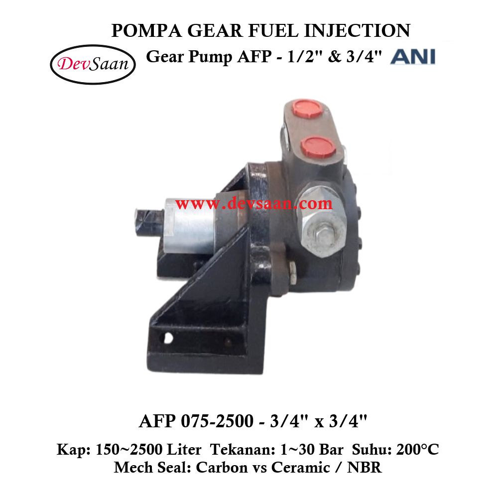 Internal Gear Pump AFP-075-2500 Pompa Fuel Injection