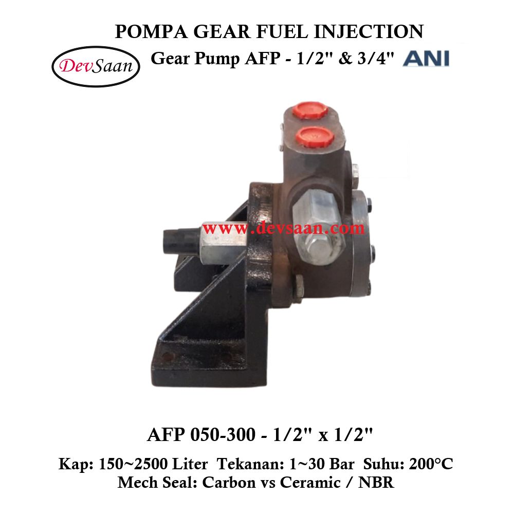 Internal Gear Pump AFP-050-300 Pompa Fuel Injection