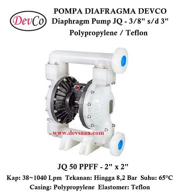 Diaphragm Pump JQ 50 PPFF Pompa Diafragma Devco 2"