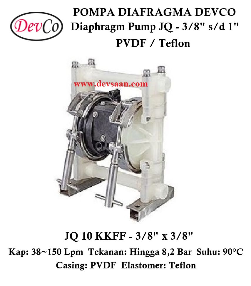 Diaphragm Pump JQ 10 KKFF Pompa Diafragma Devco 3/8" Diaphragm Pump JQ 10 KKFF Pompa Diafragma Devco 3/8"