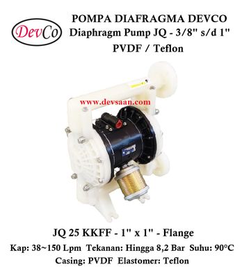 Diaphragm Pump JQ 25 KKFF Pompa Diafragma Devco 1" Flange
