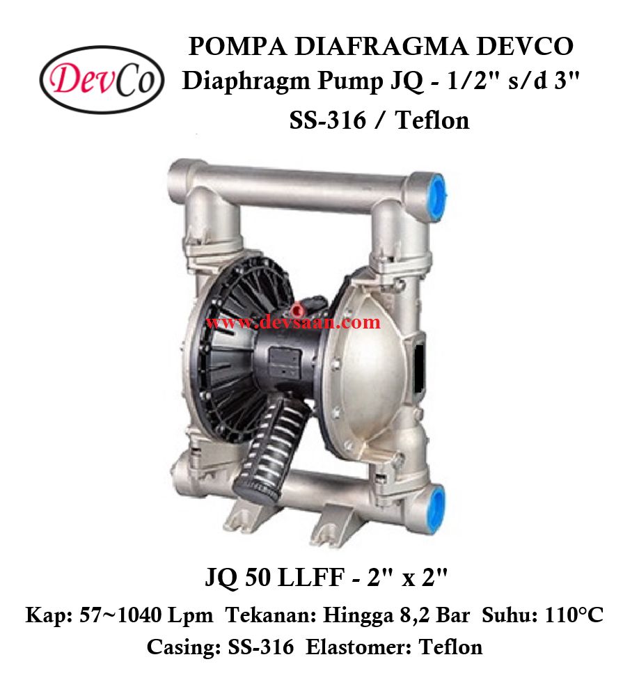 Diaphragm Pump JQ 50 LLFF Pompa Diafragma Devco 2" Diaphragm Pump JQ 50 LLFF Pompa Diafragma Devco 2"