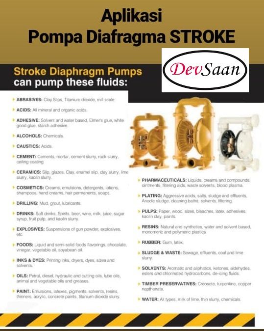 Diaphragm Pump DP 25 ALN Pompa Diafragma Stroke 1"