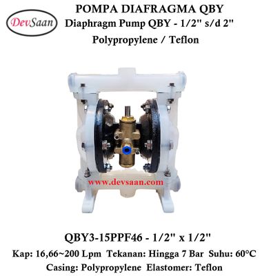 Diaphragm Pump QBY3-15PPF46 Pompa Diafragma QBY 1/2"
