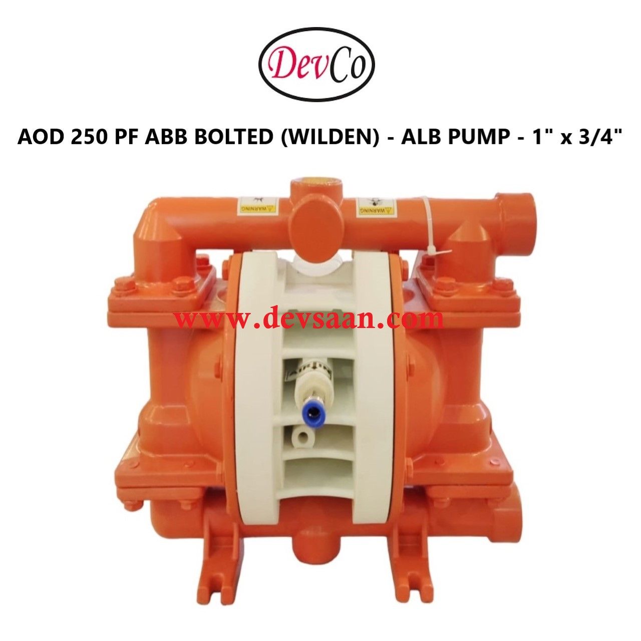Wilden OEM Diaphragm Pump AOD 250 PF ABB Pompa Diafragma Devco 1"