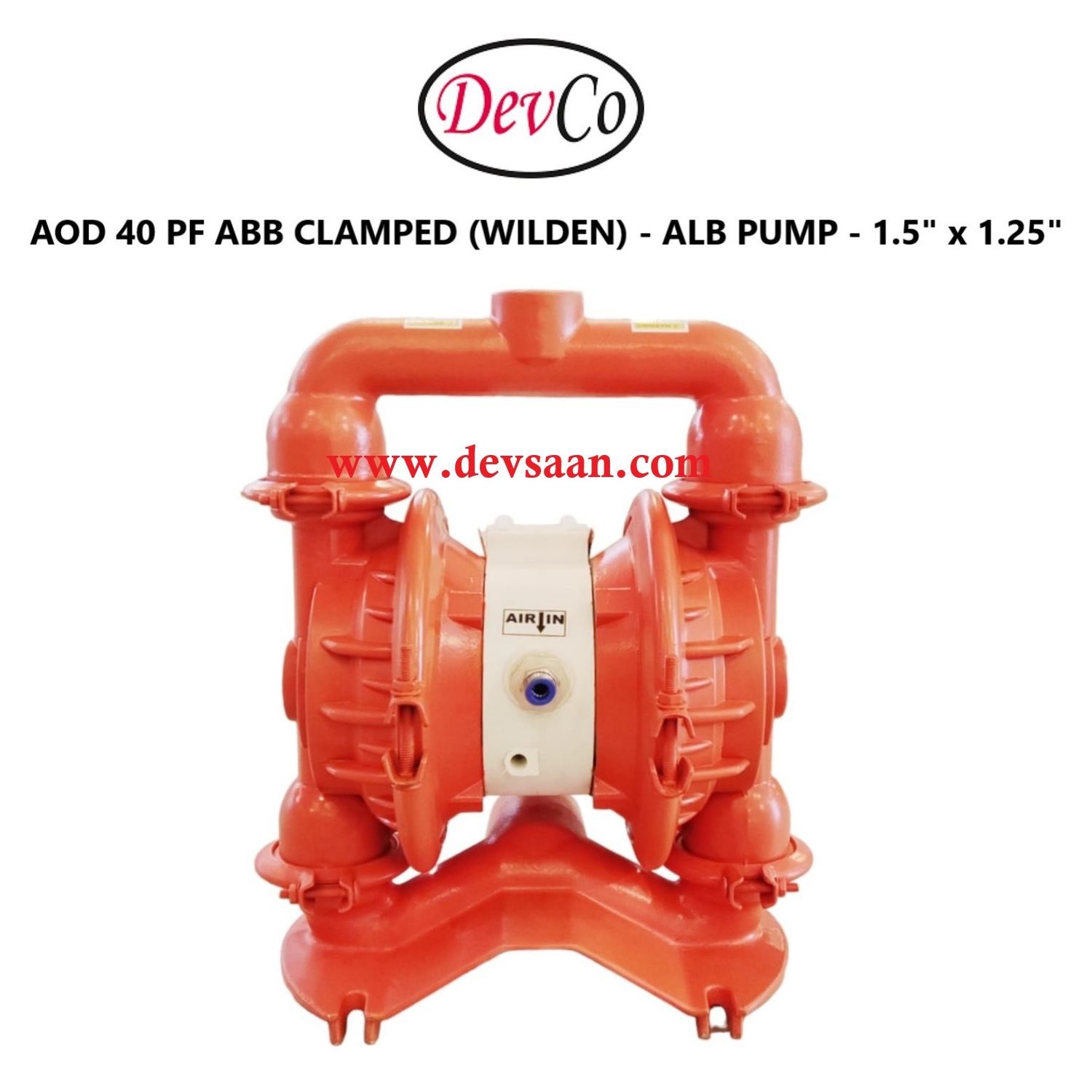 Wilden OEM Diaphragm Pump AOD 40 PF ABB Pompa Diafragma Devco 1,5"