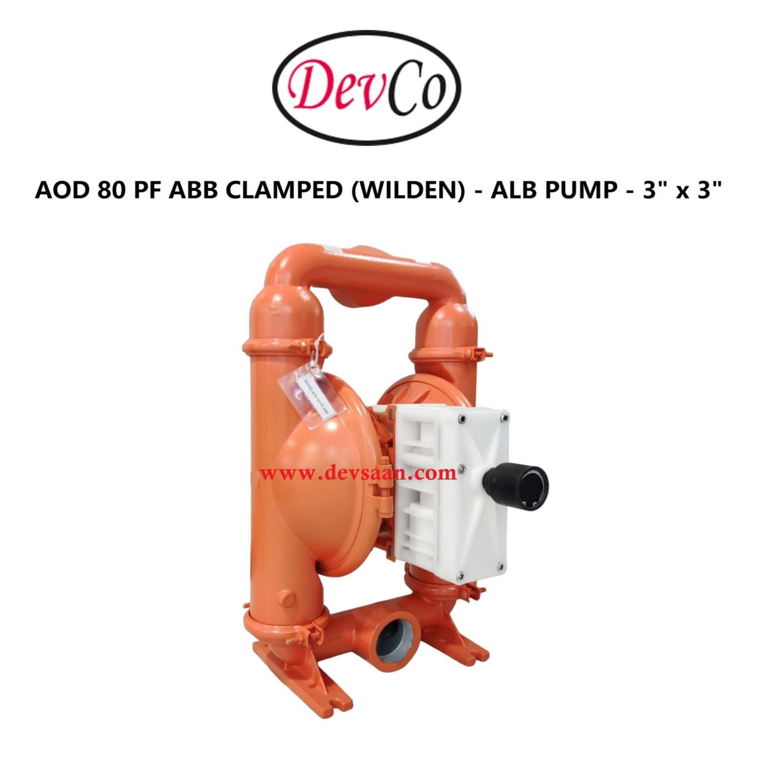 Wilden OEM Diaphragm Pump AOD 80 PF ABB Pompa Diafragma Devco 3"
