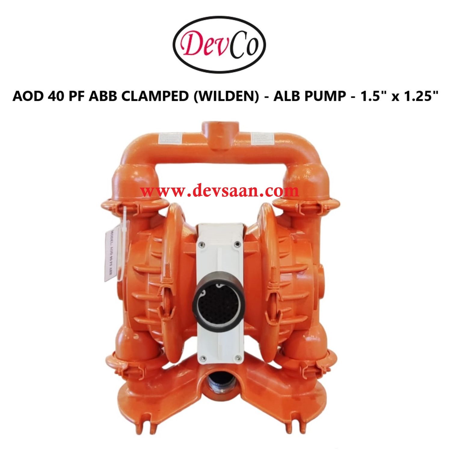 Wilden OEM Diaphragm Pump AOD 40 PF ABB Pompa Diafragma Devco 1,5"