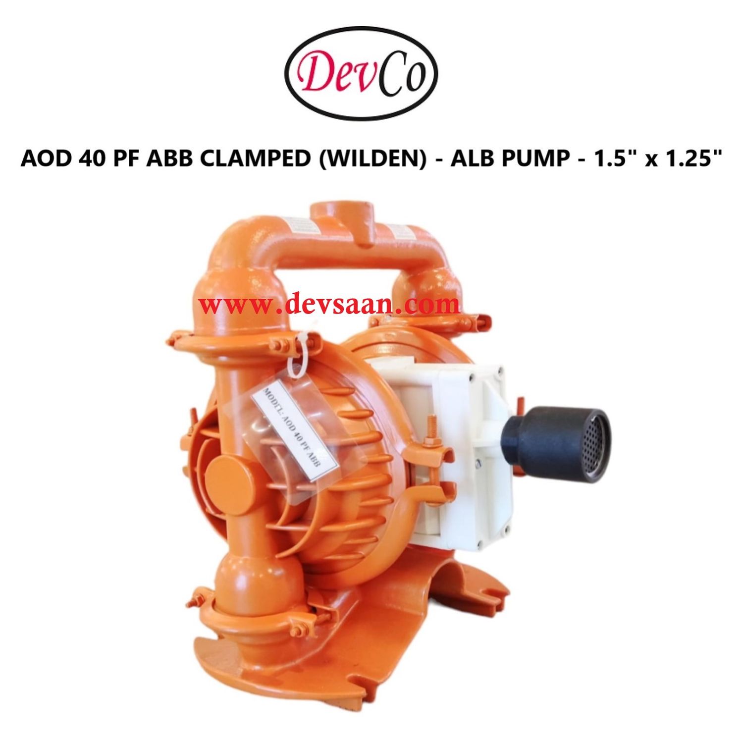 Wilden OEM Diaphragm Pump AOD 40 PF ABB Pompa Diafragma Devco 1,5"