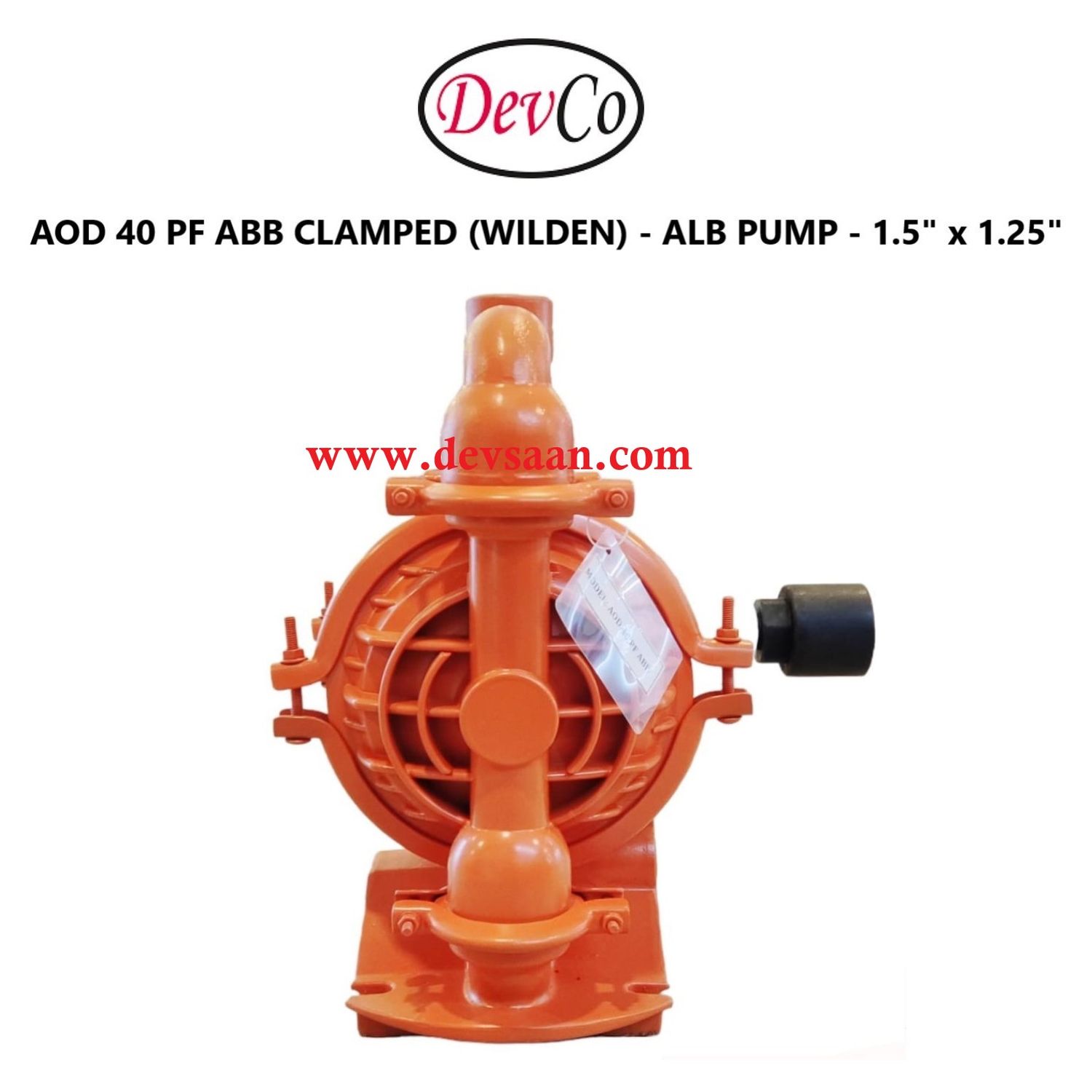 Wilden OEM Diaphragm Pump AOD 40 PF ABB Pompa Diafragma Devco 1,5"