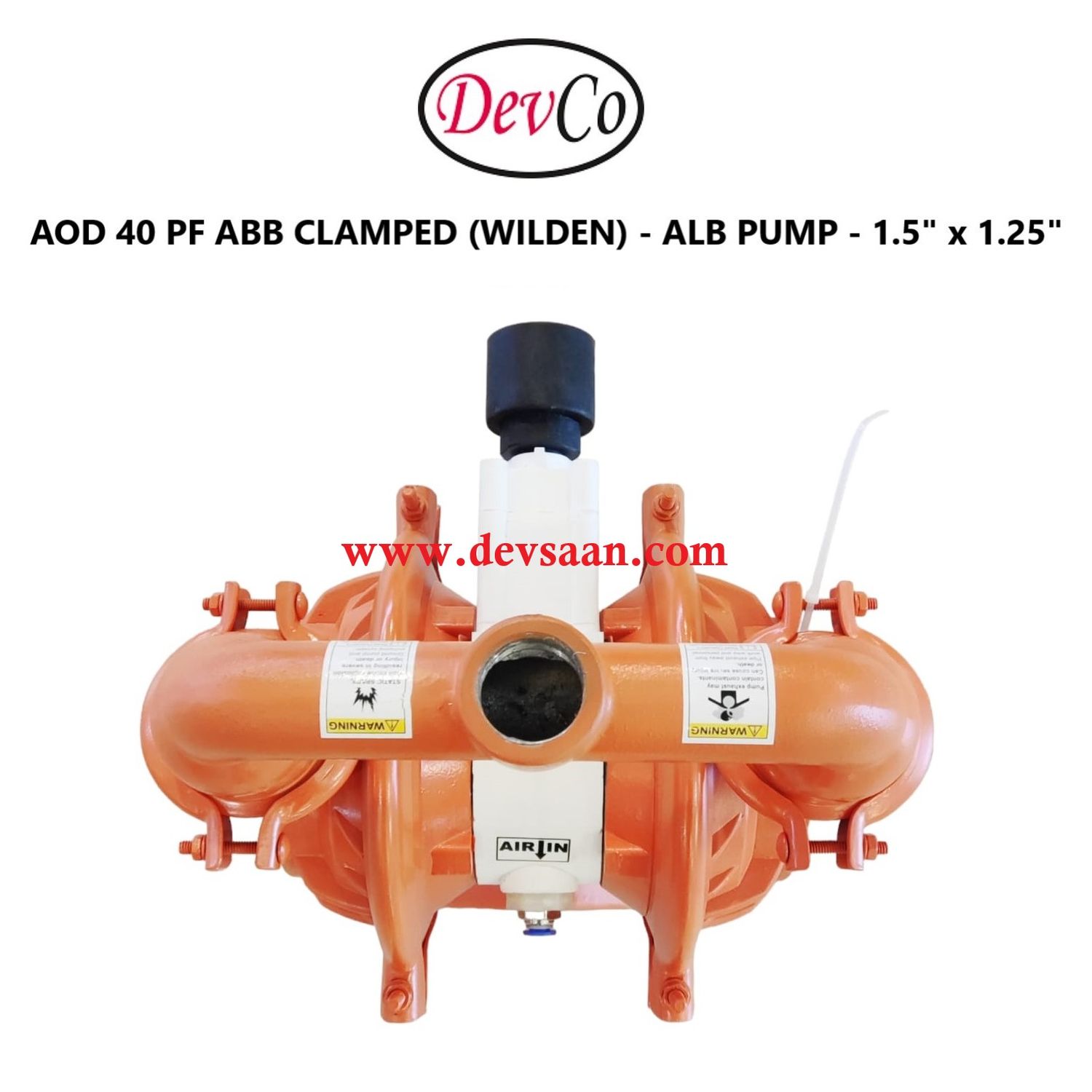 Wilden OEM Diaphragm Pump AOD 40 PF ABB Pompa Diafragma Devco 1,5"