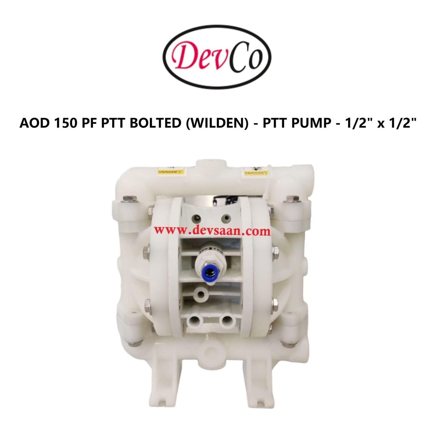 Wilden OEM Diaphragm Pump AOD 150 PF PTT Pompa Diafragma Devco 1/2"