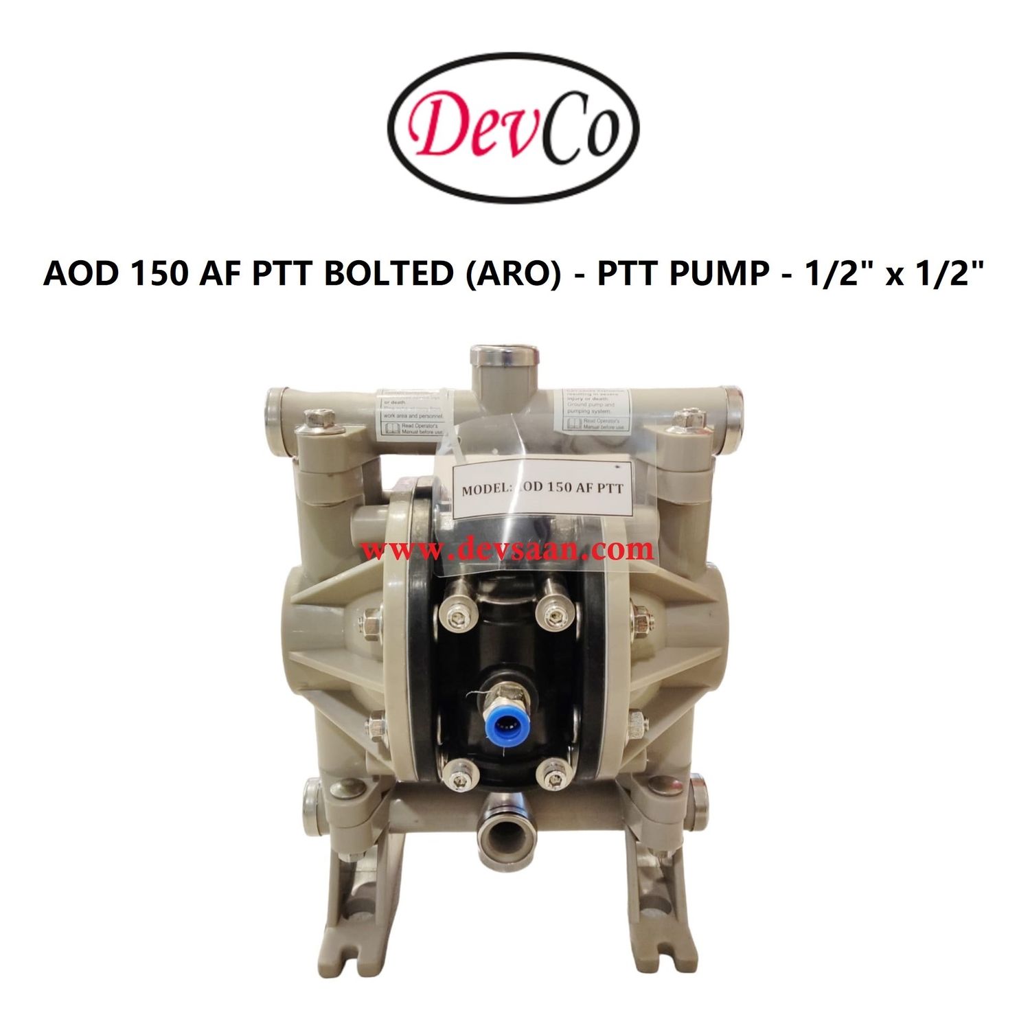 ARO OEM Diaphragm Pump AOD 150 AF PTT Pompa Diafragma Devco 1/2"