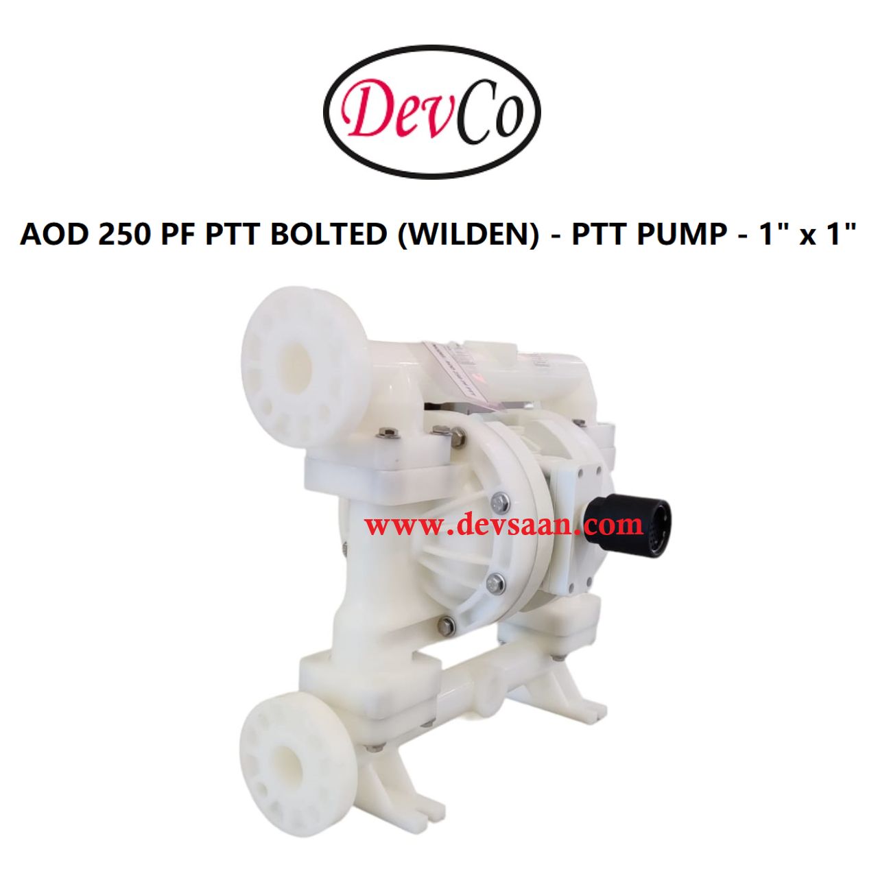 Wilden OEM Diaphragm Pump AOD 250 PF PTT Pompa Diafragma Devco 1" Flange